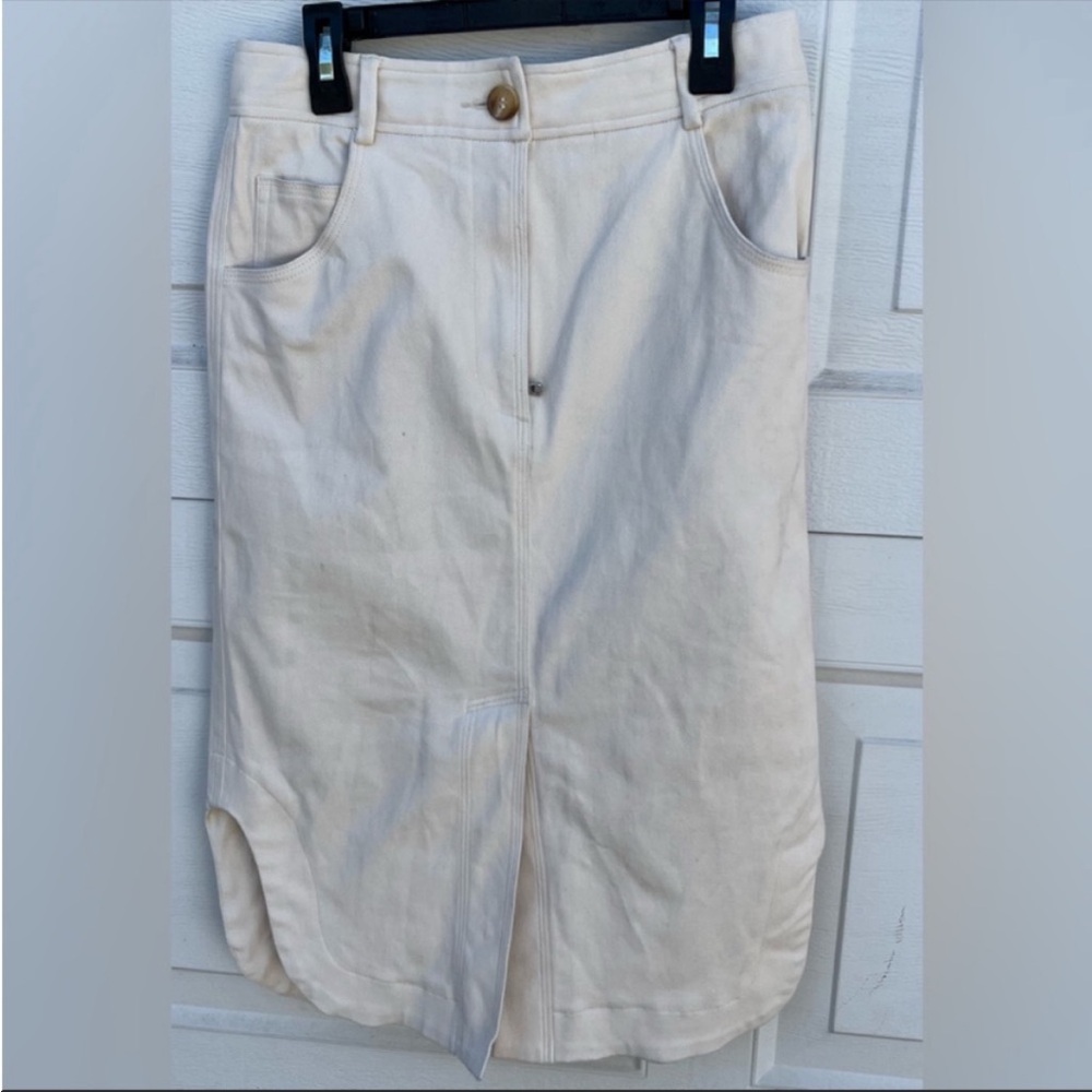 Women's modern citizen midi skirt beige small